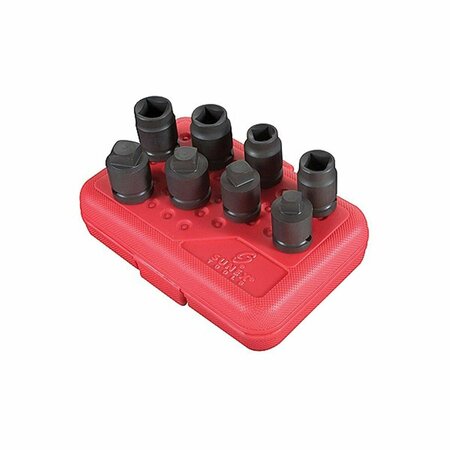 GOURMETGALLEY 2841 8 Piece 1/2 Drive Pipe Plug Socket Set GO67909